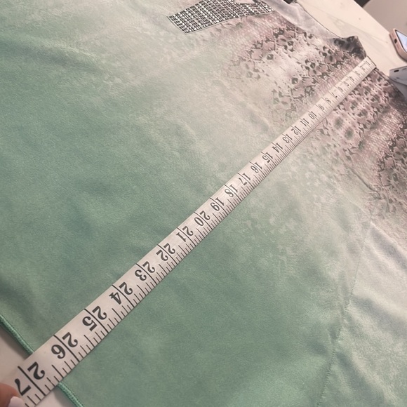 Style & Co. Blouse Women Split V-Neck Kaftan Sleeve Gems Flowy - Picture 10 of 10